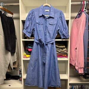 Calvin Klein Light Blue Dress with Belt